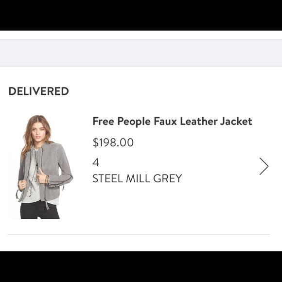 Free people faux leather jacket - Picture 2 of 6